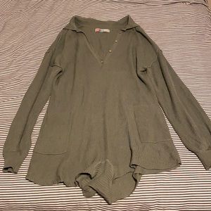 Free people picnic sweater romper